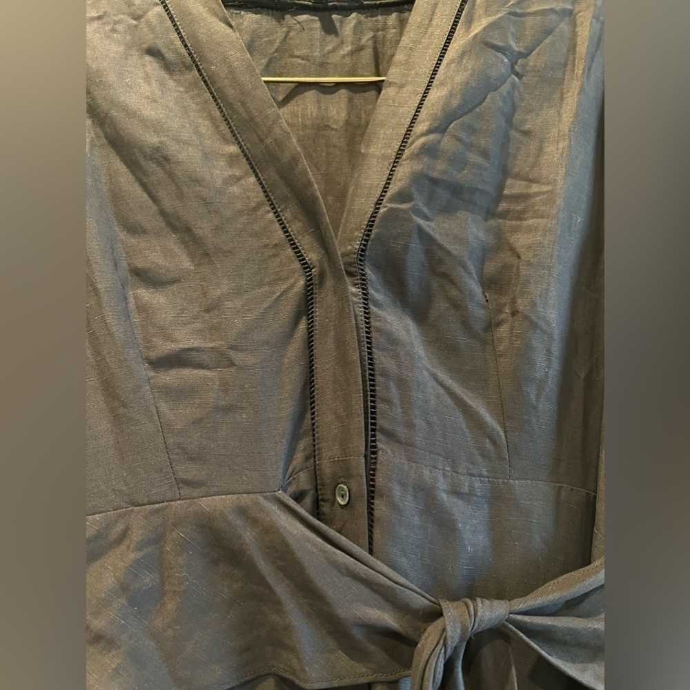 KOBI HALPERIN Anna Tiered Linen-blend size L - Picture 5 of 7